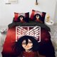 thumbnail image 1 of Attack on Titan Bedding Set,Anime New Titan Duvet Covers,Cartoon Quilt Cover Double Full Twin Single Size Bed Linen Bed Sheets, 1 of 5