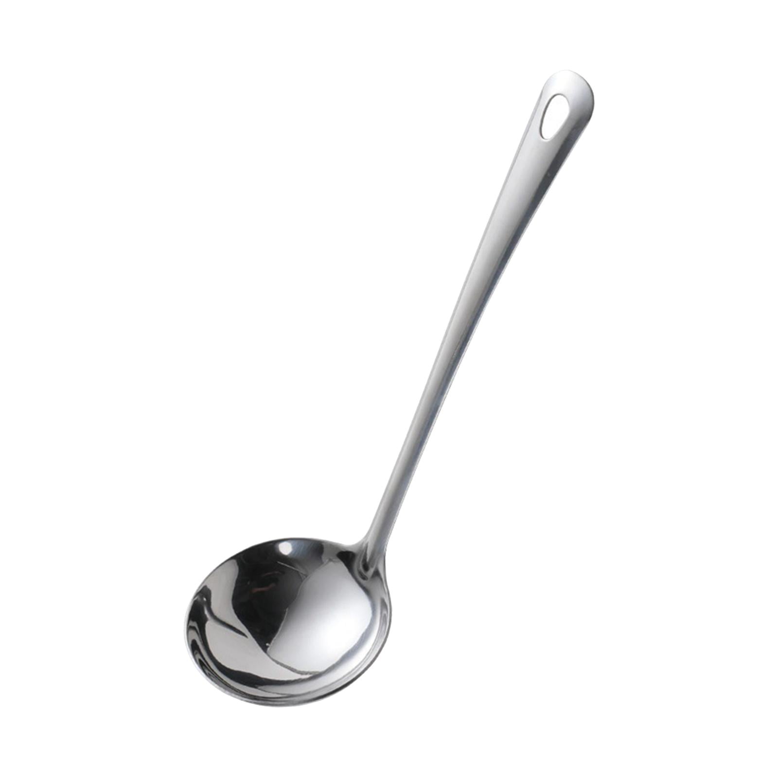 Bothyi - Cuchara De Sopa Cuchara Cuchara De Acero Inoxidable Para Aderezo De Ensaladas Restaurantes Hogar