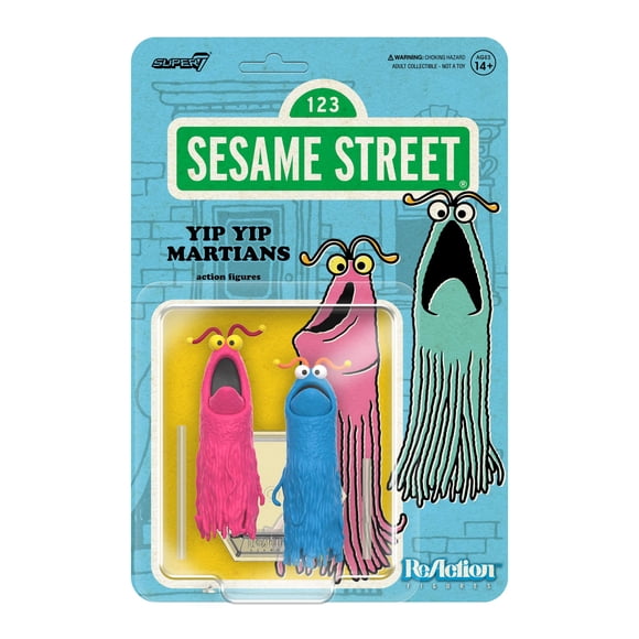 Figuras de acción Super7 Sesame Street Yip Yip Martians 3.75