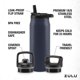thumbnail image 3 of Termo ZULU Base de 950 ml de acero inoxidable color azul marino, 3 of 8