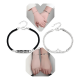 thumbnail image 1 of Pulsera de pareja princesa caballero circonita plata 925 #3, 1 of 3