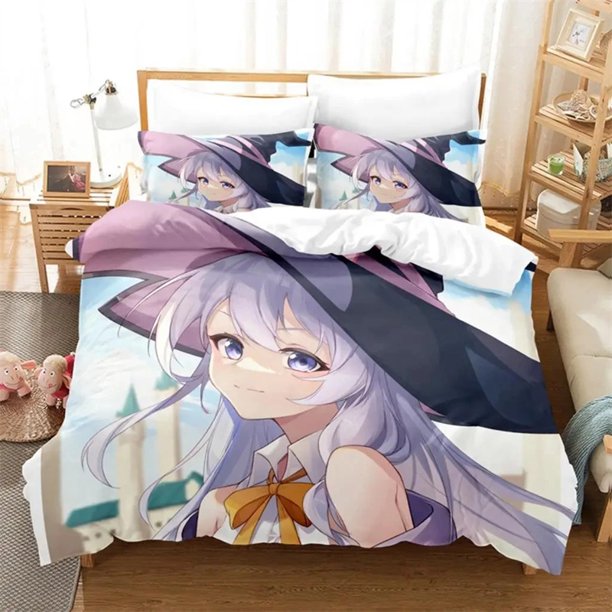 Wandering Witch Journey Of Elaina Bedding Sets exquisite bed supplies set duvet cover bed comforter set luxury birthday gift