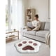thumbnail image 4 of Alfombra Decorativa Forma Pata Gato Suave 70x80cm, 4 of 6