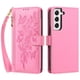 thumbnail image 2 of Funda Billetera Floral en Relieve samsung galaxy S22 PLUS con Tarjetero y Cremallera Rosa, 2 of 6