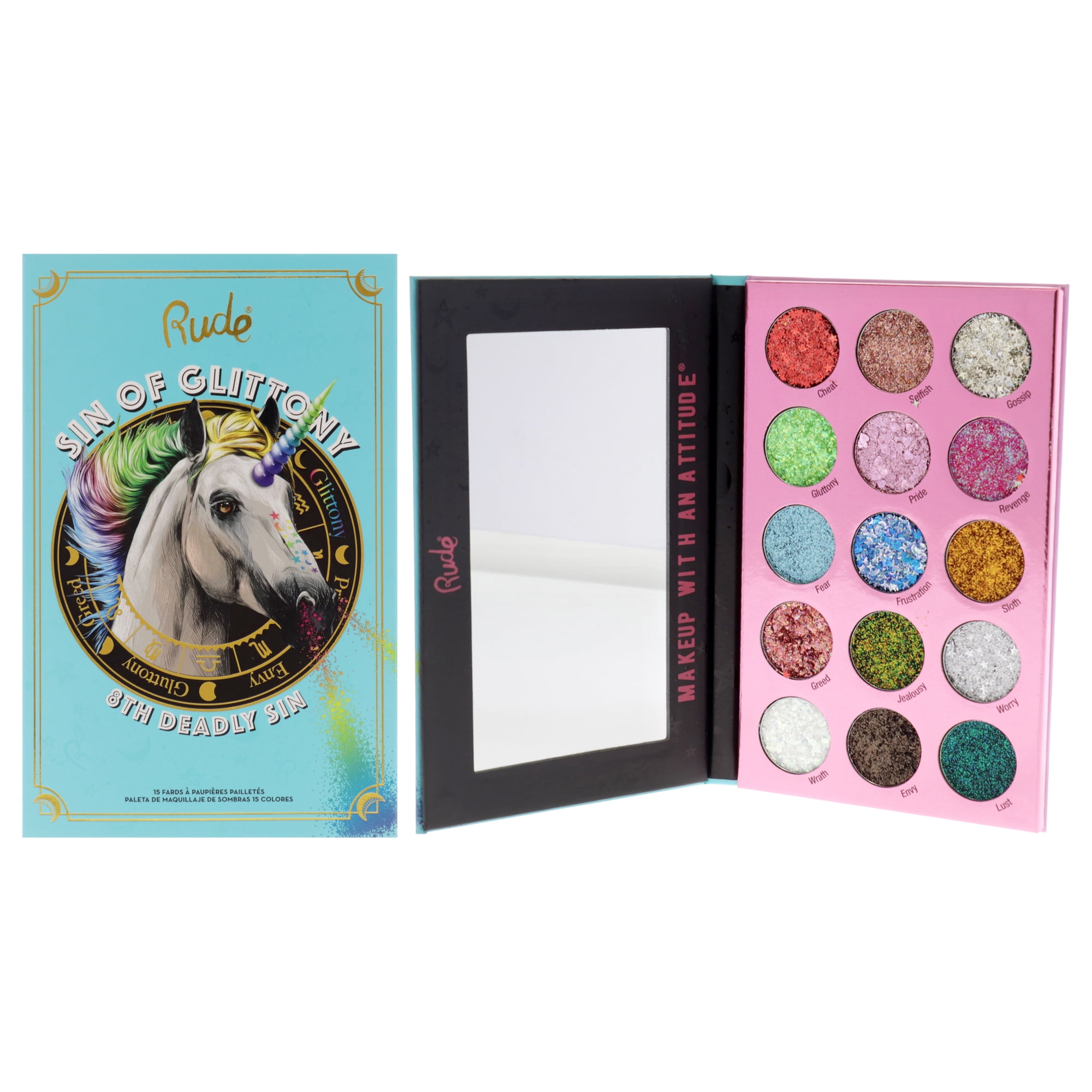 Rude Cosmetics - Sin Of Glittony Paleta De Purpurina De Para - Sombra De Ojos