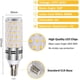 thumbnail image 3 of Bombilla LED E14 de 16 W, blanco frío 6000 K, equivalente a halógeno E14 de 100 W a 120 W, 1600 LM, luz de 360°, CA 175-265 V, bombilla LED tipo vela E14 para lámpara de araña, de pared o de noche, no, 3 of 7