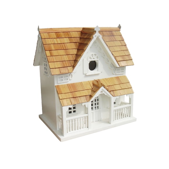 Casita para pájaros Gingerbread Cottage de madera para exterior