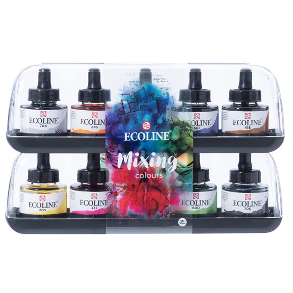 Set de Mezcla de Acuarelas Líquidas Ecoline 10x30ml