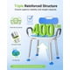 thumbnail image 2 of Silla de ducha FULLOT ensanchada con respaldo y brazos acolchados, 400 libras, 2 of 9