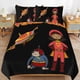 thumbnail image 1 of WordGirl Cartoon Bedding Se Ultra Soft Skin-Friendly Duvet Cover3 Piece, Cute Comforter Cover Bed Set, 1 of 5