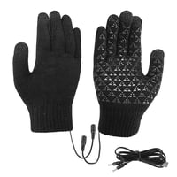 Xusx111 - Guantes Calentados Usb Para Hombres Y Mujeres Miten Manos De Invierno Guantes Portátiles Calientes Calefacción Sin Dedos De Punto