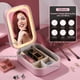thumbnail image 2 of Funda para espejo de maquillaje BS-MALL Travel con LED rosa claro, 2 of 6
