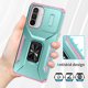 thumbnail image 3 of Funda Armada para Samsung Galaxy A36 con Tapa Deslizante y Soporte Magnético Giratorio Verde, 3 of 5