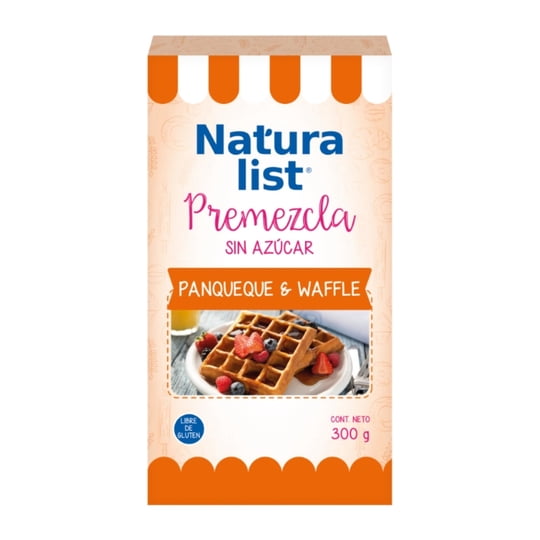 Premezcla Polvo Panqueque Y Waffle Caja 300 g Naturalist
