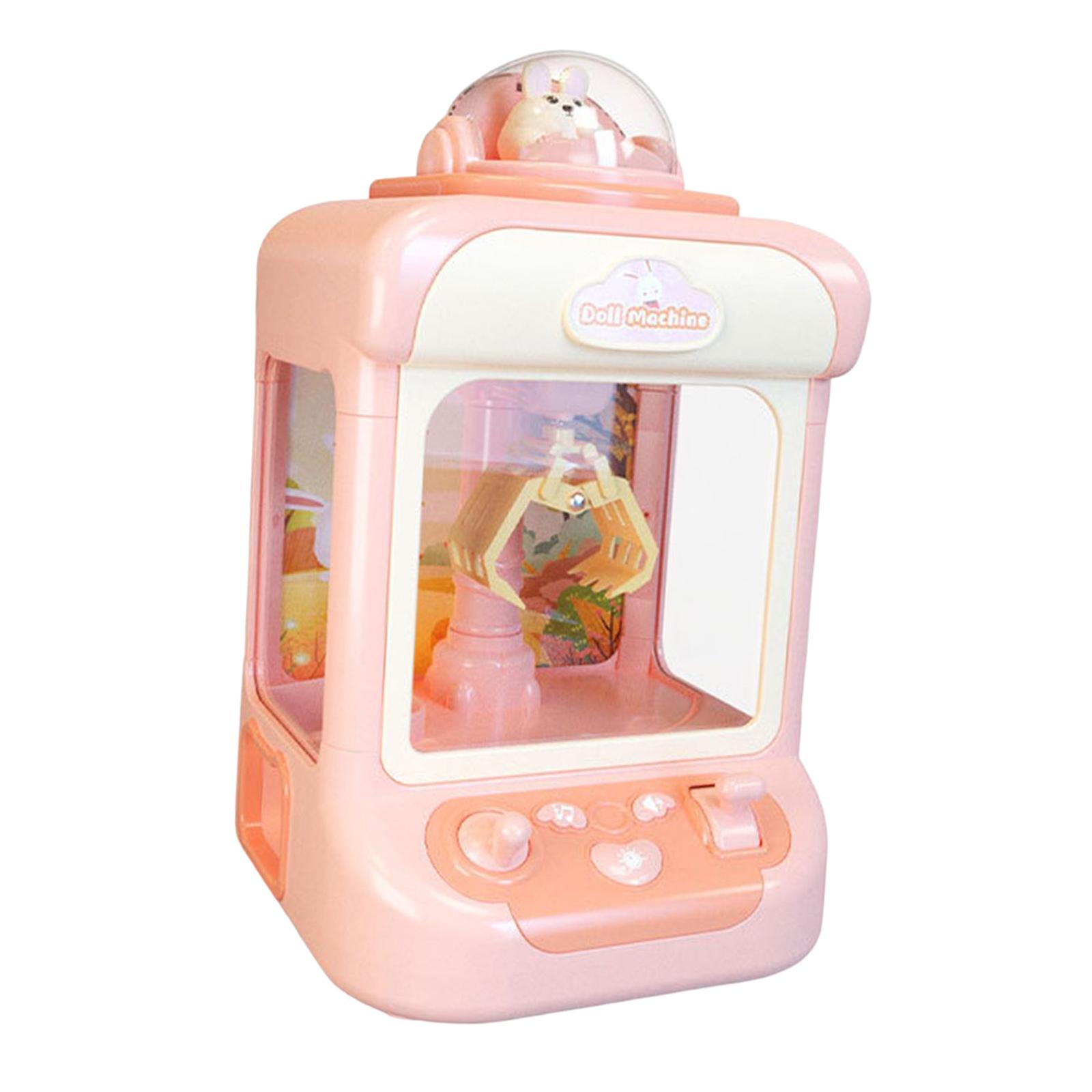 Magideal - Máquina De Juguete De Garra Con Máquina Expendedora De Música Juego De Arcade De Juguete Máquina De Garra Juguetes Interactivos Máquina De Muñeca Para Rosado