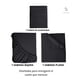 thumbnail image 2 of Juego De Sábanas + Fundas De Almohada Negro 1,5 Plazas Hilos Suave Casa Nerola, 2 of 10