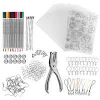 Bothyi - Juego De Láminas De Plástico Termorretráctil Película Retráctil Para Llavero 192 Piezas