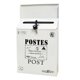 thumbnail image 1 of Creative Iron Mail / Letter / Post / Newspaper Holder Box off-white_Big Letters, 1 of 5