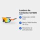 thumbnail image 2 of Lentes de Sol Ciclismo B-090 UV400 Marco TR90 Naranja Lente Rojo Unisex, 2 of 4