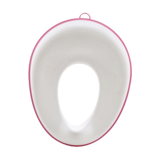 Asiento de entrenamiento para ir al baño para niños y niñas, anillo para ir al baño, ahorro de espacio, se adapta a inodoros redondos y ovalados, asie Rojo