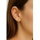 thumbnail image 3 of Aros Abridores Cruz 7mm Oro 18k A Presión Bebé Niña Dorado, 3 of 4