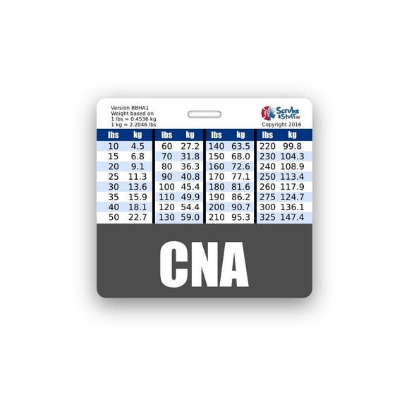 Identificador de Credencial Scrubs and Stuff LLC Gris Horizontal
