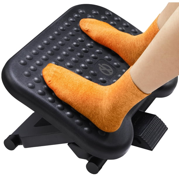 Reposapiés ReGear para colocar debajo del escritorio, ajustable con 3 niveles de altura