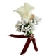 thumbnail image 4 of linda calla baya rhinestone novio nupcial boda ramillete crema + rojo vino, 4 of 5