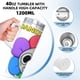 thumbnail image 5 of El Mundo de Dandy Vaso aislado de acero inoxidable con asa, diseño temático, regalo para familia, amigos y fans; incluye pajita y encaja en el portavasos estándar, 40 oz, 5 of 6