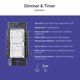 thumbnail image 5 of Interruptor regulable Lutron LED+ con temporizador blanco (MACL-L3T251BG-WH), 5 of 6