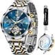thumbnail image 1 of Reloj OLEVS Automático Esqueleto Tourbillon Bicolor 316L, 1 of 3