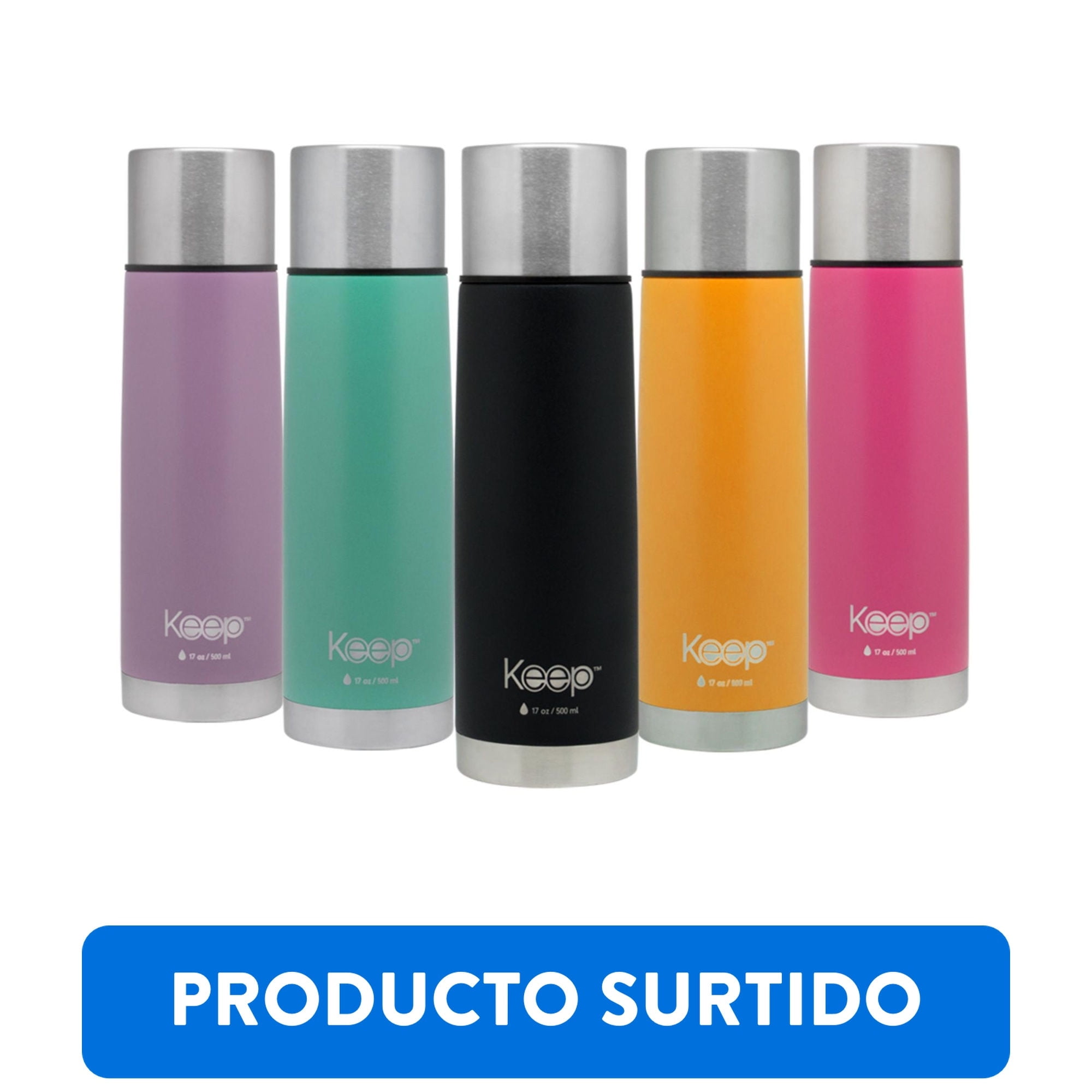 Keep - Termo Bala Con Funda 500Ml Multicolor