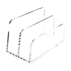 Magideal - Stand De Clasificación De Correo Acrílico Claro 2 Compartimentos Almacenamiento De Documentos Organizador De Archivos De Encimera Ligera Para Letras