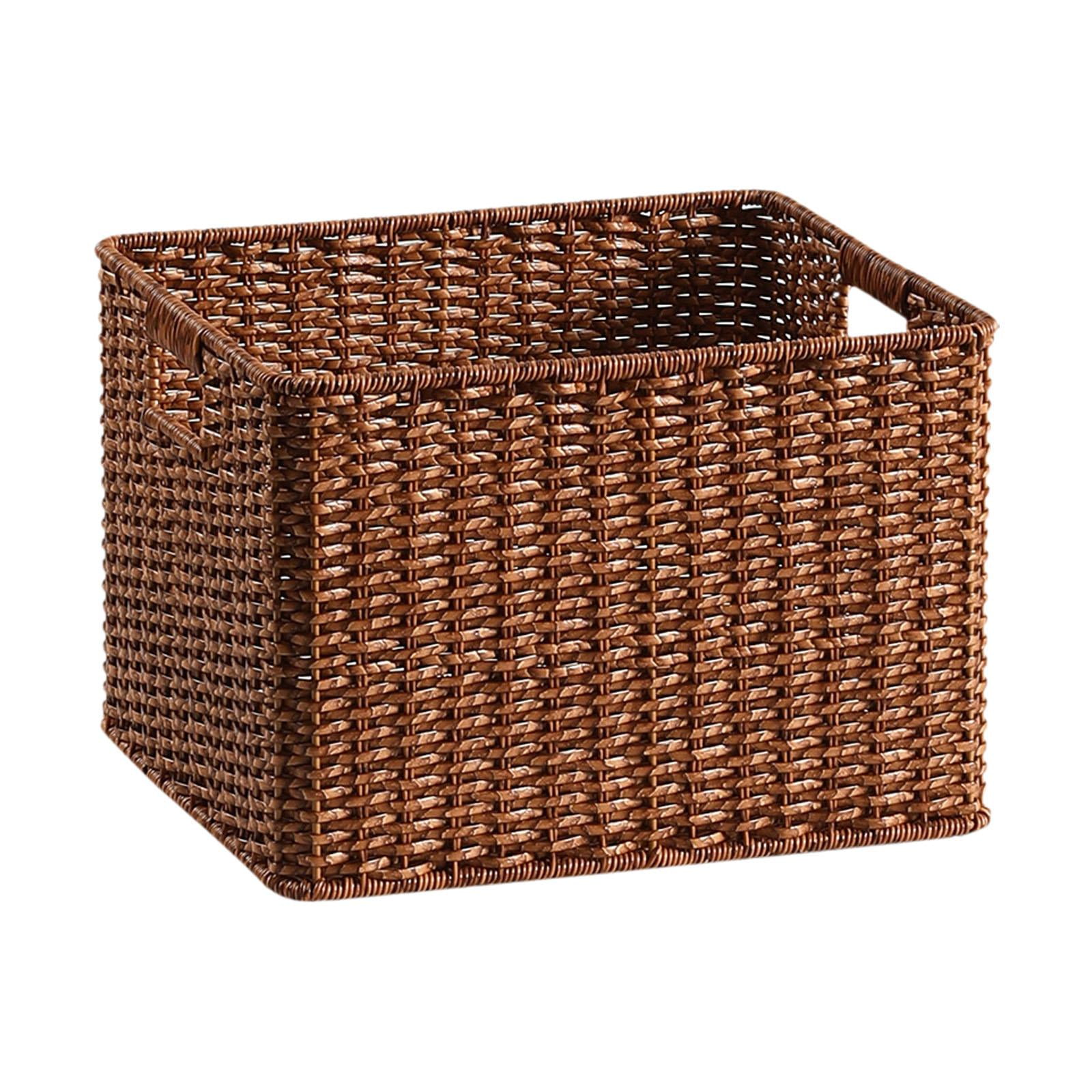 Bothyi - Cesta De Almacenamiento Tejida Resistente Para Encimeras De Sala De Estar Y Baño