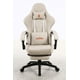 thumbnail image 2 of Silla Gamer Escritorio Oficina Krone XL Masajeador y Apoyapiés - Crema, 2 of 6