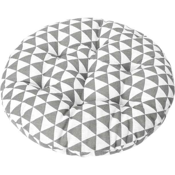 Cojín redondo para silla de bistró de 15 pulgadas, decorativo para interiores y exteriores, grueso y suave, para casa, oficina, jardín y patio.