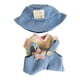 thumbnail image 3 of Figura De Felpa, Camiseta Y Mono, Vestido De Flexibilidad DIY Para Muñeca De 5,91 Pulgadas, Sombrero Azul, 3 of 3