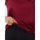 thumbnail image 5 of INSPIRE CHIC Camisola de Satén para Mujer con Escote en V y Tirantes Finos, Blusa sin Mangas de Seda para Ropa de Casa y Capas, Rojo Talla X-Small, 5 of 6