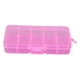 thumbnail image 5 of Caja De Almacenamiento Extraíble De Joyería De Plástico De Rejilla 10 Perlas Contenedor De Pendientes Rosa, 5 of 5