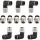 thumbnail image 1 of 12 piezas de conexión rápida para tubo, rosca NPT de 1/4 pulg., diámetro exterior del tubo de 6 mm, conector neumático de conexión rápida (6 mm), 1 of 7