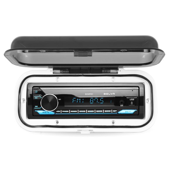 Funda para radio marina Belva BMRC3W, universal, abatible, blanca
