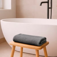 Toalla De Baño Cuerpo Nautica Home 100% Algodón 76X137Cm Gris Oscuro