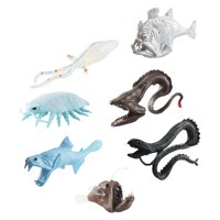 Magideal - 7 Uds Simulación Mar Biología Animal Figura Pastel Toppers Fiesta Favor Manualidades Realistas Detalladas Figuras De Acción Para Niños Regalo