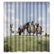 thumbnail image 1 of Cortina de ducha de la película Shaun the Sheep, juego de cortinas de baño con ganchos, tamaño 66 x 72 pulgadas, 1 of 3
