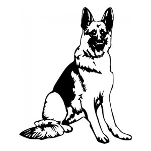 Rienda Libre Graphics - Decomural German Shepherd Dog Canine Pets Ws-34695