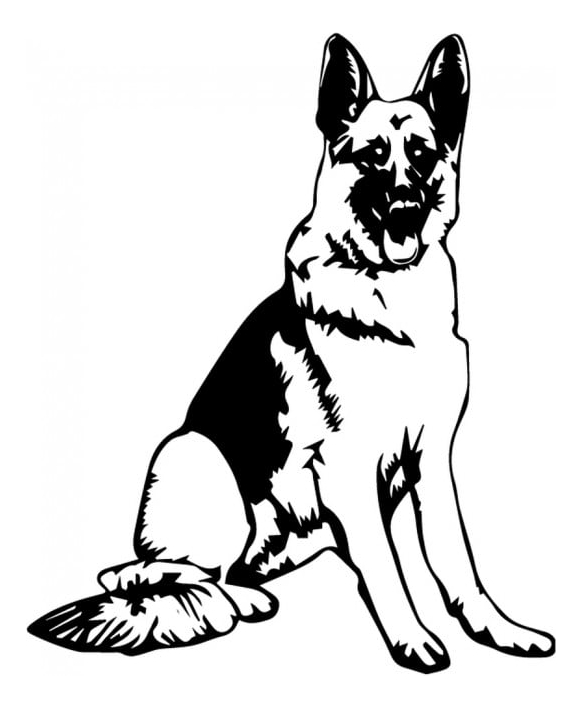 Rienda Libre Graphics - Decomural German Shepherd Dog Canine Pets Ws-34695
