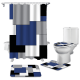 thumbnail image 1 of Set Juego De Baño Con Cortina Cubre Inodoro 4 Piezas, 1 of 8