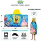 thumbnail image 5 of Toalla con capucha Franco Kids para baño y playa, Bob Esponja, 5 of 6
