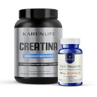 Karün Life - Pack Creatina 1Kg + Triple Magnesio 60 Cap Karun Life