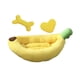thumbnail image 1 of Cama para Mascotas Cama para Perros Cama para Gatos Cama Banana Lavable Diseño Divertido de Peluche Algodón Transpirable Adecuada para Perros Pequeños L, 1 of 5